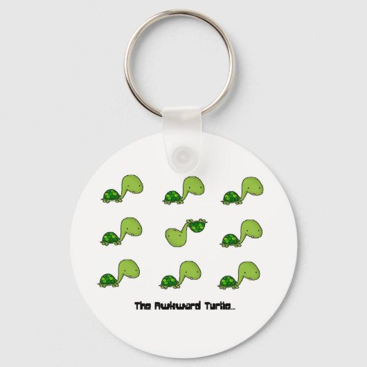 De Awkward Turtle Sleutelhanger (Voorkant)