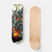 De Axe elektrische gitaar Skateboard (Voorkant)