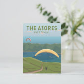 De Azoren Portugal reizen kunst Briefkaart (Staand voorkant)