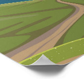 De Azoren Portugal reizen  kunst Poster (Hoek)