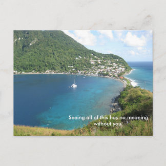 De baai van Dominica Briefkaart