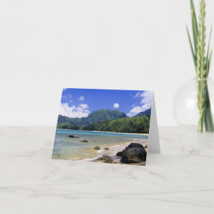 De Baai van Hanalei, Kauai Kaart