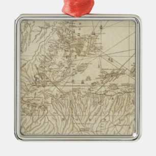 De baai van Honduras Metalen Ornament