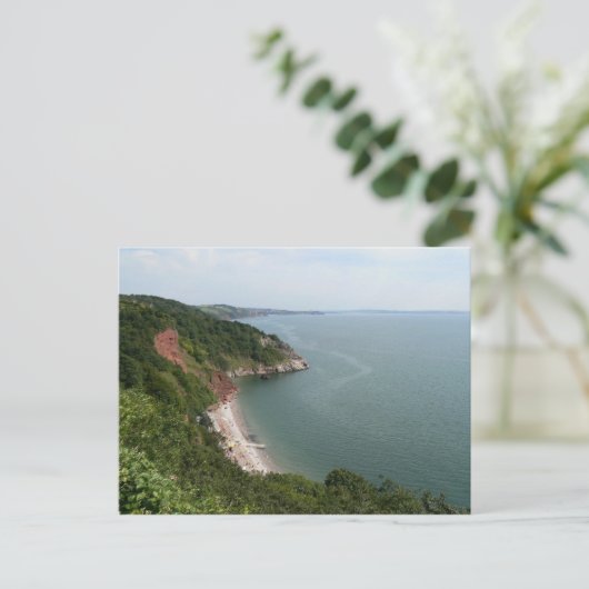 De Baai van Oddicombe, Torquay, Engeland Briefkaart (Staand voorkant)