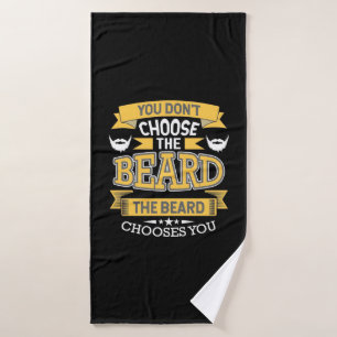 De baard kiest jou badhanddoek