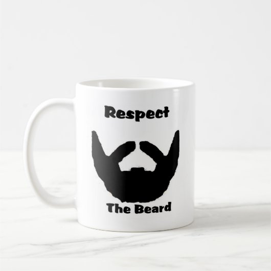 de baard respecteren koffiemok (Links)