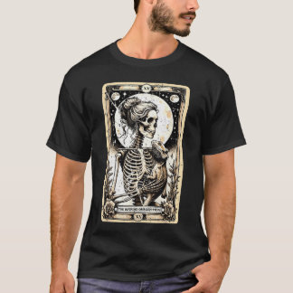 De Baarddraagmoeder Skeletonarot kaart kunst Baard T-shirt