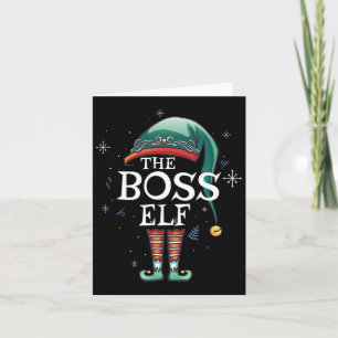 De baas Elf Kerstmis Matching Elf familie voor Ker Kaart