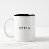 De baas | Funny Custom Coffee Mok (Links)