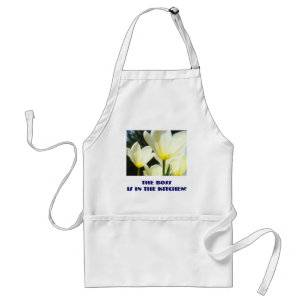 De baas is in de keuken! schort Gele tulpen