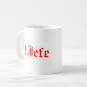 De baas koffiemok (Voorkant links)