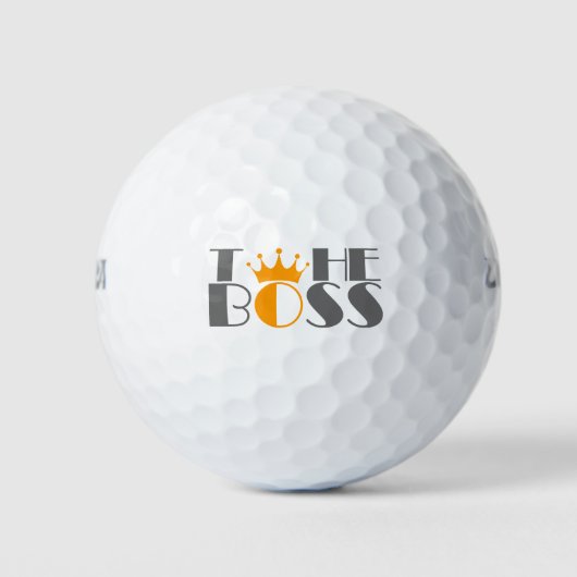 De Baas kroon Golfballen (Voorkant)