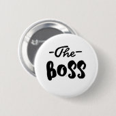 De baas ronde button 5,7 cm (Voorkant /achterkant)