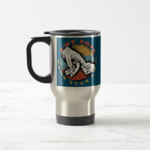 De baas van de echte boss Fathers Dag papa Reisbeker