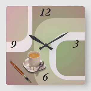 De Baas's Day Wall Klok! Vierkante Klok