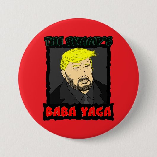De Baba Yaga Button van het moeras (Voorkant)