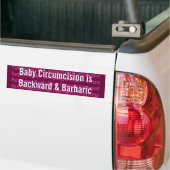 De baby is achterwaarts en barbaars bumpersticker (Op Truck)