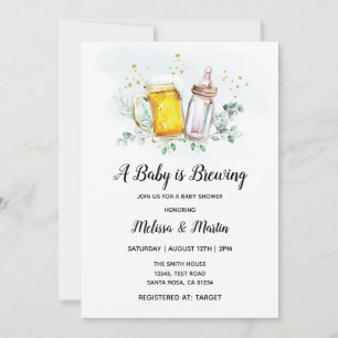 De Baby is in aantocht Baby Shower Uitnodigingskaa Kaart