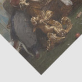 De Baby is Slapen (door Gerolamo Induno) Tissuepapier (Detail)