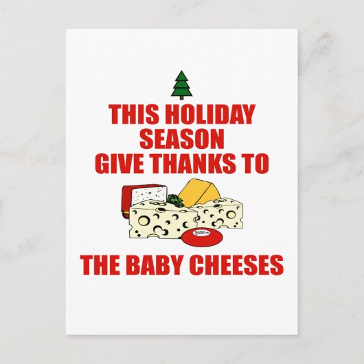 De Baby kazen Briefkaart (Voorkant)