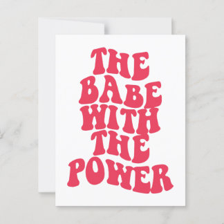 De baby met de kracht briefkaart