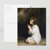 De Baby Samuel bij het Gebed door Joshua Reynolds Briefkaart (Voorkant / Achterkant)