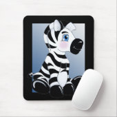De Baby Zebra wordt gestript Muismat (Met muis)