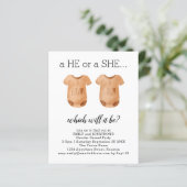 De babykleding van de begroting die ze onthult (Staand voorkant)