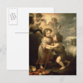 De baby's Christus en John de Baptist Briefkaart (Voorkant / Achterkant)