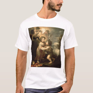 De baby's Christus en John de Baptist T-shirt