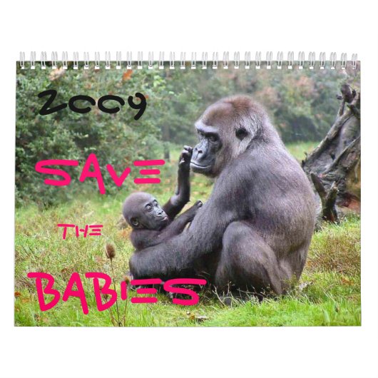 De baby's in het wild redden kalender (Hoes)