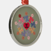 De baby's redden metalen ornament (Rechts)