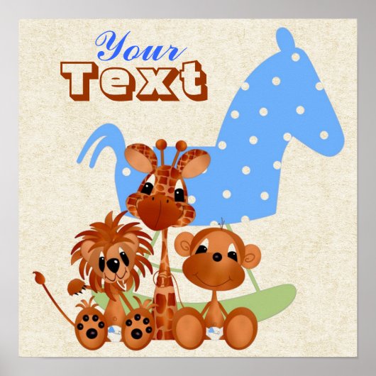 De baby's van het grote Oerwoud van het Canvas per Poster (Voorkant)