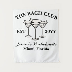 De Bach Club Luxe Bachelorette Trip Fotocabine Wandkleed