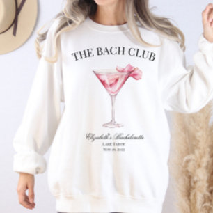 De Bach Club Roze Cocktail Bachelorette Girl Trip Trui