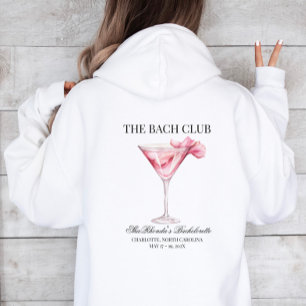 De Bach Club Roze Cocktail Social Club Hoodie