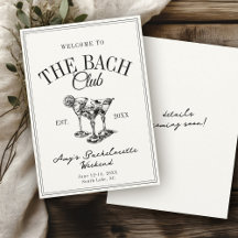 De Bach Club Vintage Old School Bachelorette
