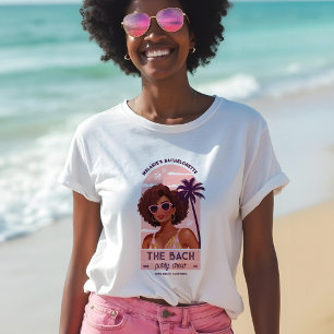 De Bach Party Crew Retro Vrouw Afscheidspartij Vri Tri-Blend Shirt