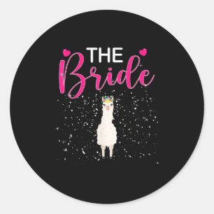 De Bachelorette Bachelorette-groep Bride Alpaca Ge Ronde Sticker