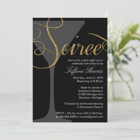 De Bachelorette de filles de nuit invitation de (Debout devant)