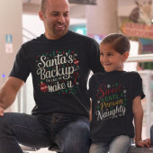 De back-up van de kerstman | Grappige familie kers T-shirt