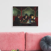 De backgammaspelers canvas afdruk (Insitu (Woonkamer))