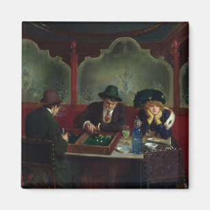De backgammaspelers magneet