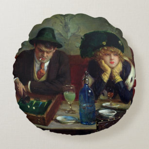 De backgammaspelers rond kussen