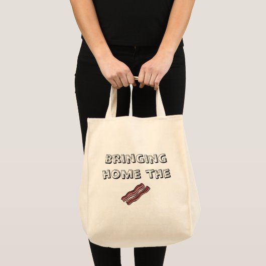 De Bacon Grocery Canvas tas thuis brengen (Voorkant (product))