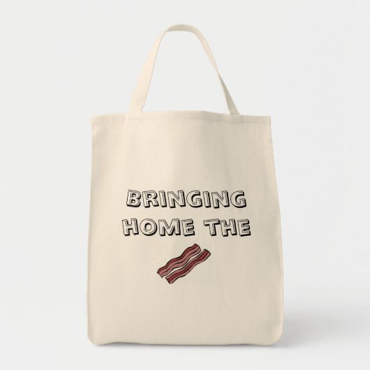 De Bacon Grocery Canvas tas thuis brengen (Voorkant)