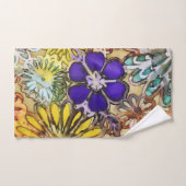 De badhanddoekreeks van flower power bad handdoek (Handdoek)