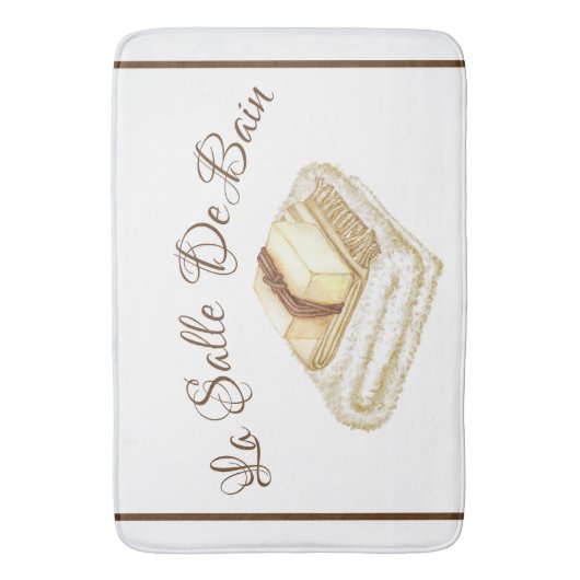 De badkamer in het Frans Bath Mat (Voorkant Verticaal)