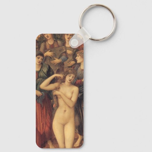 De badkuip van Venus van Sir Edward Coley Burne-Jo Sleutelhanger (Achterkant)