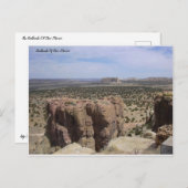 De badlands van New Mexico Briefkaart (Voorkant / Achterkant)